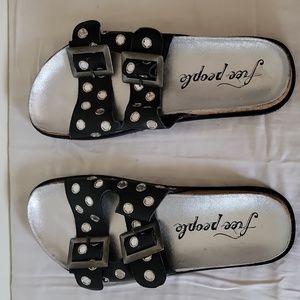 Free People Bali Footbed Slides Size 40 (9.5 US)